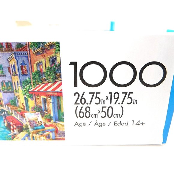 Buffalo SIGHTS OF VENICE Jigsaw Puzzle 1000 Pieces w Poster Night & Day COMPLETE - Picture 8 of 10